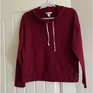 3/$15 Bozzolo Red Sweatshirt with Faux Suede Elbows
